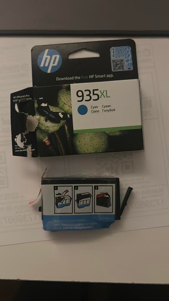 HP 935XL originele cyaan inktcartridge met hoge capaciteit, Ophalen, Nieuw, HP
