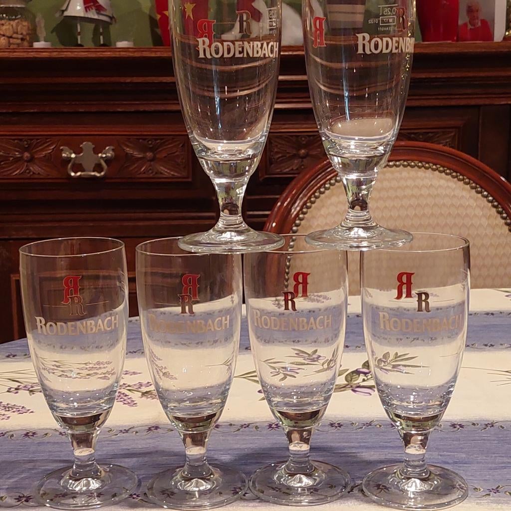 6 voetglazen rodenbach 25 cl, Enlèvement ou Envoi, Comme neuf