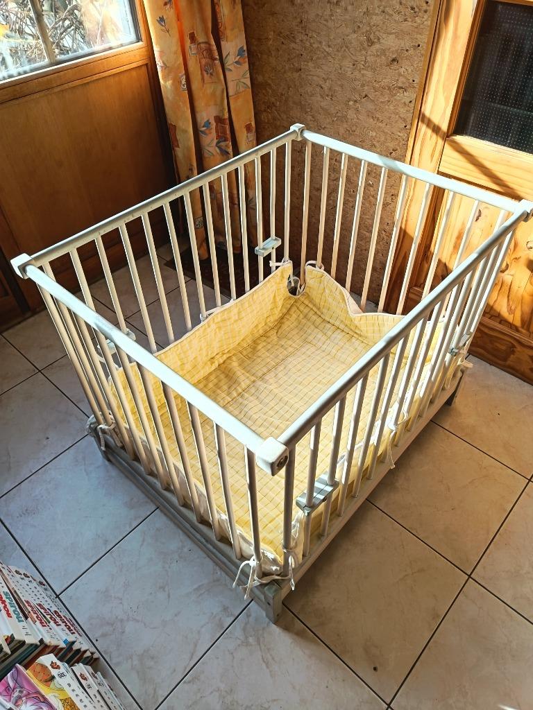 Parc pour bébé, Enlèvement, Utilisé, Rectangulaire, Réglable en hauteur