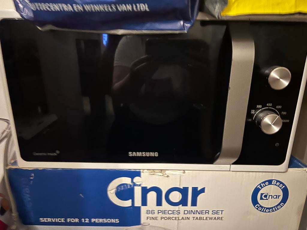 Samsung mikro onde blanc vitre teinter, Electroménager, Enlèvement ou Envoi, Comme neuf