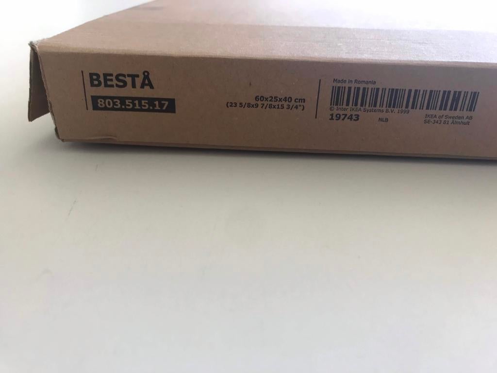 Nieuw Ladeframe wit Besta Ikea 60 x 25 x 40 cm, Enlèvement, Neuf