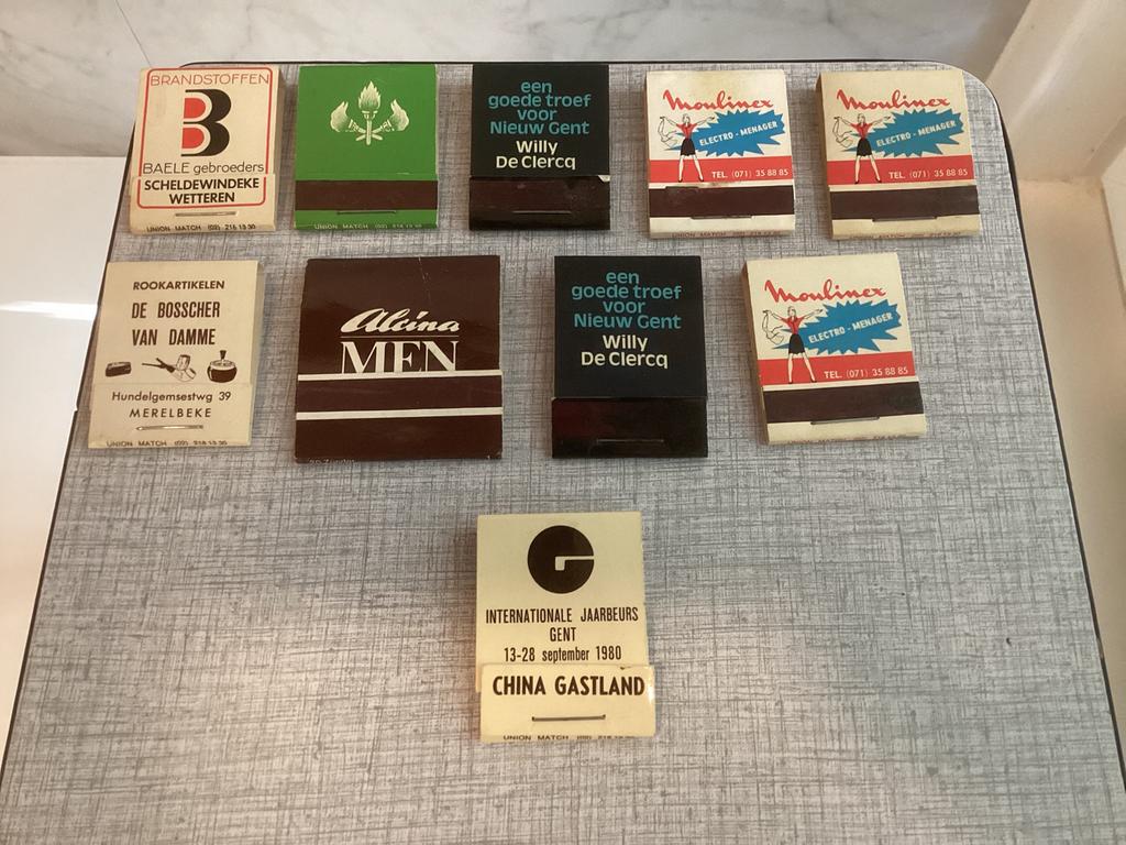 Oude lucifersdoosjes met reclame., Collections, Enlèvement ou Envoi, Comme neuf