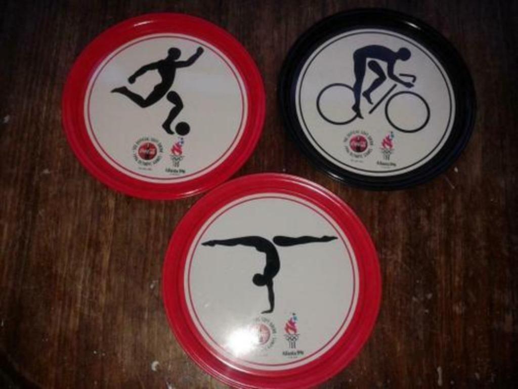 lot 3 soucoupes - sous verres coca cola jeux olympiques 1996, Enlèvement ou Envoi, Comme neuf