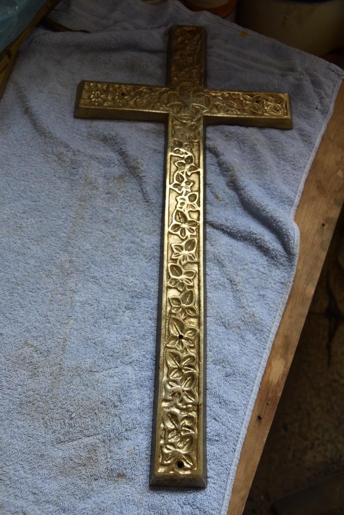 Verguld kruis, Antiek en Kunst, Antiek | Religieuze voorwerpen, Ophalen of Verzenden