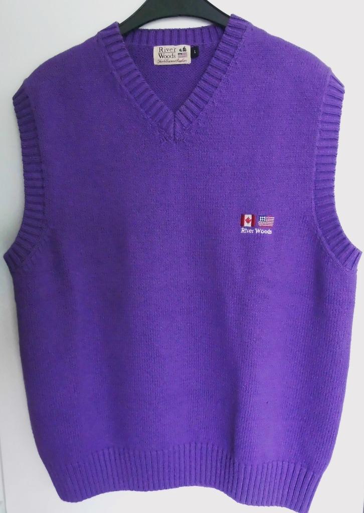 RIVER WOODS Pull sans manche Taille : L, Vêtements | Hommes, Pulls & Vestes, Enlèvement ou Envoi, River woods, Violet, Taille 52/54 (L)