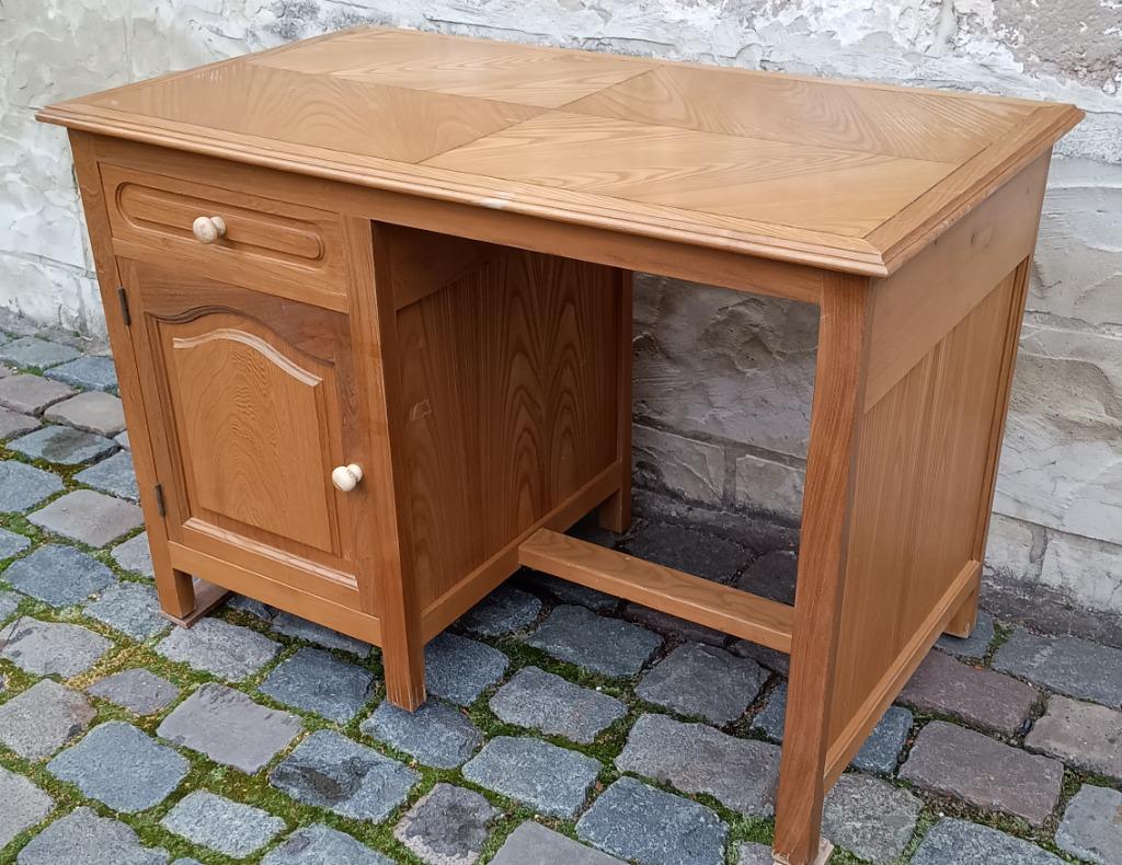 Prachtige Bureau in massieve beuk, Huis en Inrichting, Bureaus, Ophalen, Gebruikt