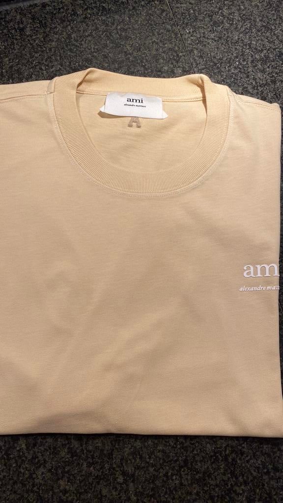 AMI t-shirt maat S beige, Enlèvement ou Envoi, Comme neuf, Taille 46 (S) ou plus petite, Beige