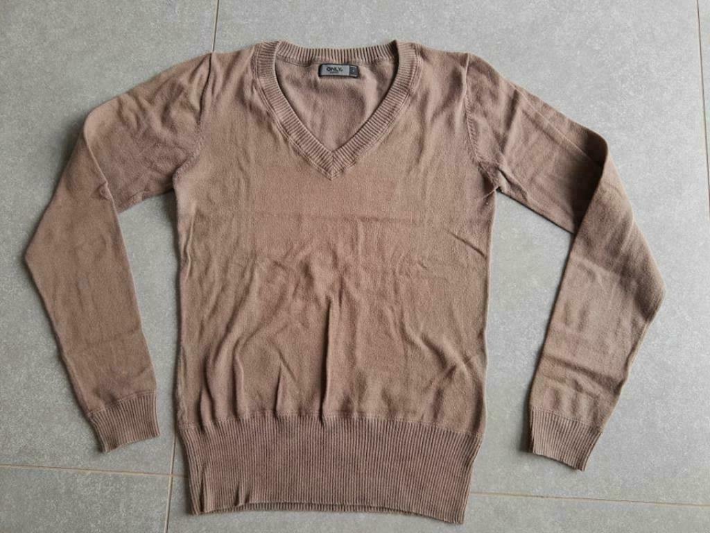 bruine trui met lange mouwen maat S ONLY, Only, Enlèvement ou Envoi, Taille 36 (S), Brun