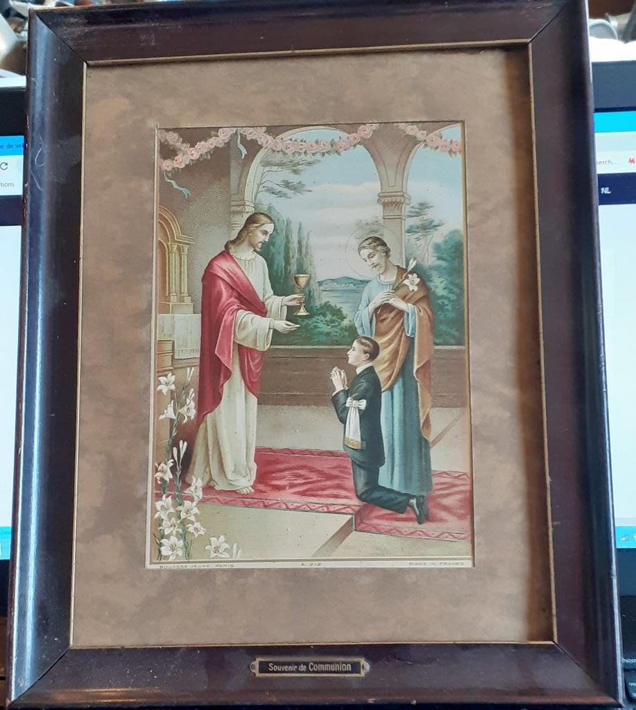 §  cadre religieux  souvenir de communion, Enlèvement ou Envoi