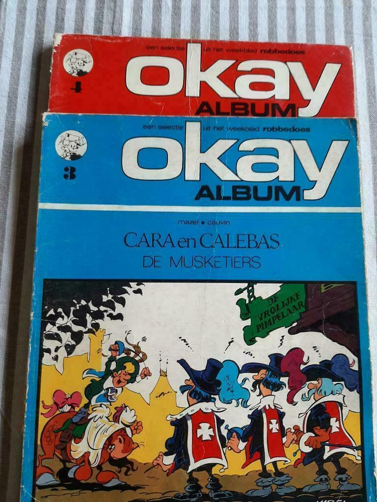 Okay Album 3 + 4, Boeken, Stripverhalen, Meerdere stripboeken, Ophalen of Verzenden, Gelezen