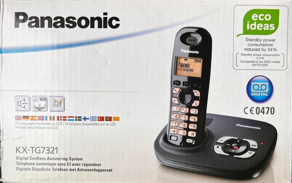 Téléphone numerisue sans fil avec répondeur, Enlèvement, Comme neuf