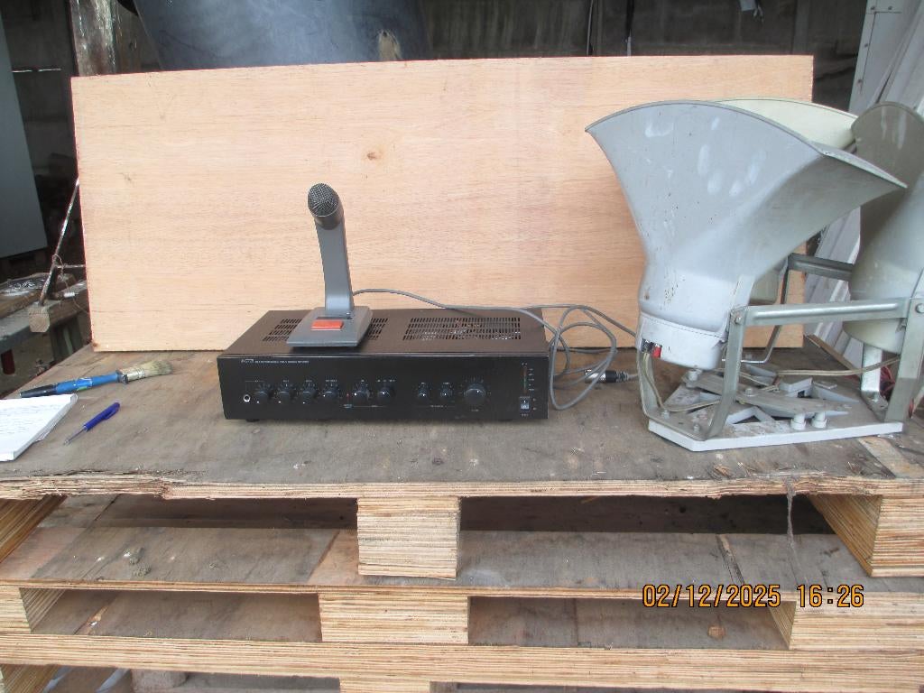 Public Address Amplifier APart MA125, Audio, Tv en Foto, Versterkers en Ontvangers, Ophalen, Gebruikt, Overige systemen