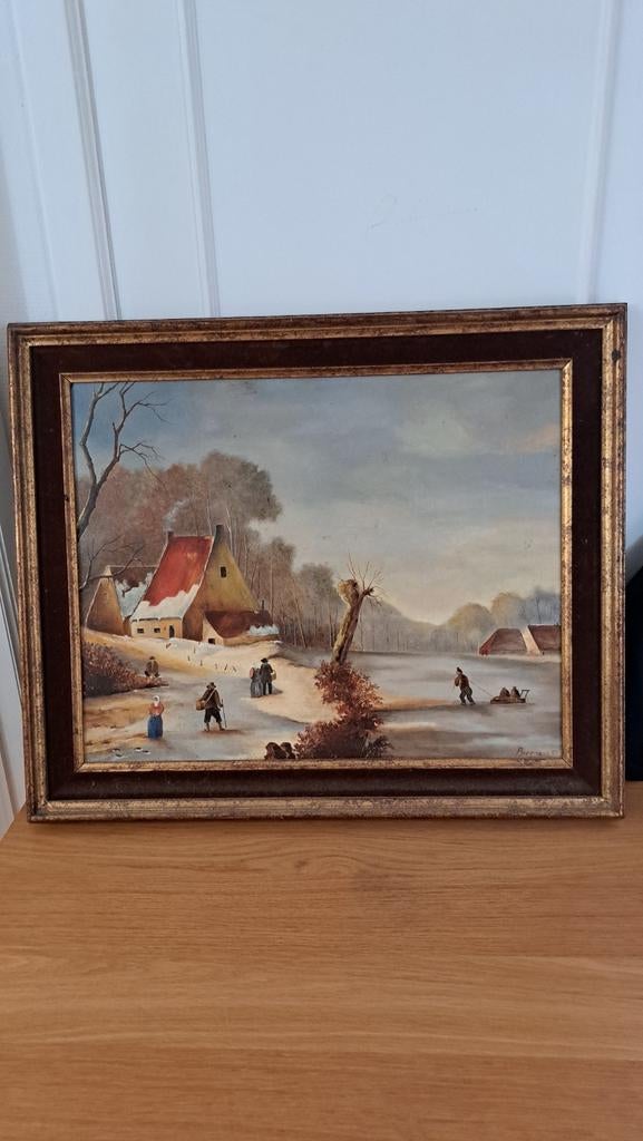 Peinture signé brogniaux, Antiek en Kunst, Ophalen of Verzenden