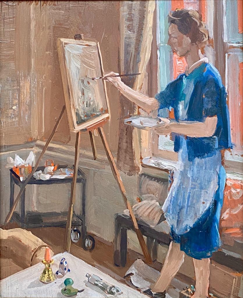 Schilderij Pieter Van Mol (1906-1988), Antiek en Kunst, Ophalen