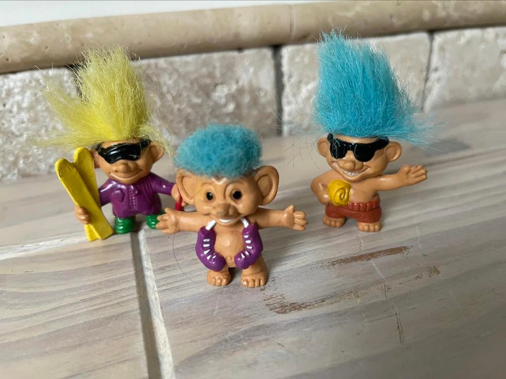 3 trol figuurtjes, Verzamelen, Poppetjes en Figuurtjes, Ophalen of Verzenden, Zo goed als nieuw