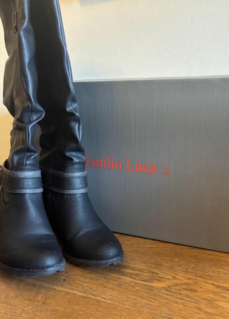 Zwarte hoge laarzen EMILIO LUCA maat 40 (NIEUW), Kleding | Dames, Schoenen, Hoge laarzen, Zwart, Nieuw, Ophalen of Verzenden
