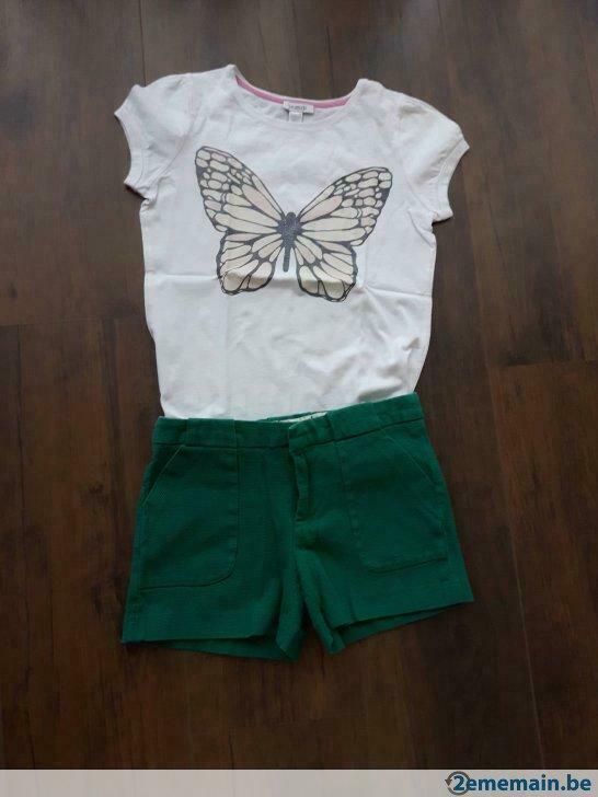 Short Zara et t shirt okaidi 10ans, Utilisé, Fille, Pantalon