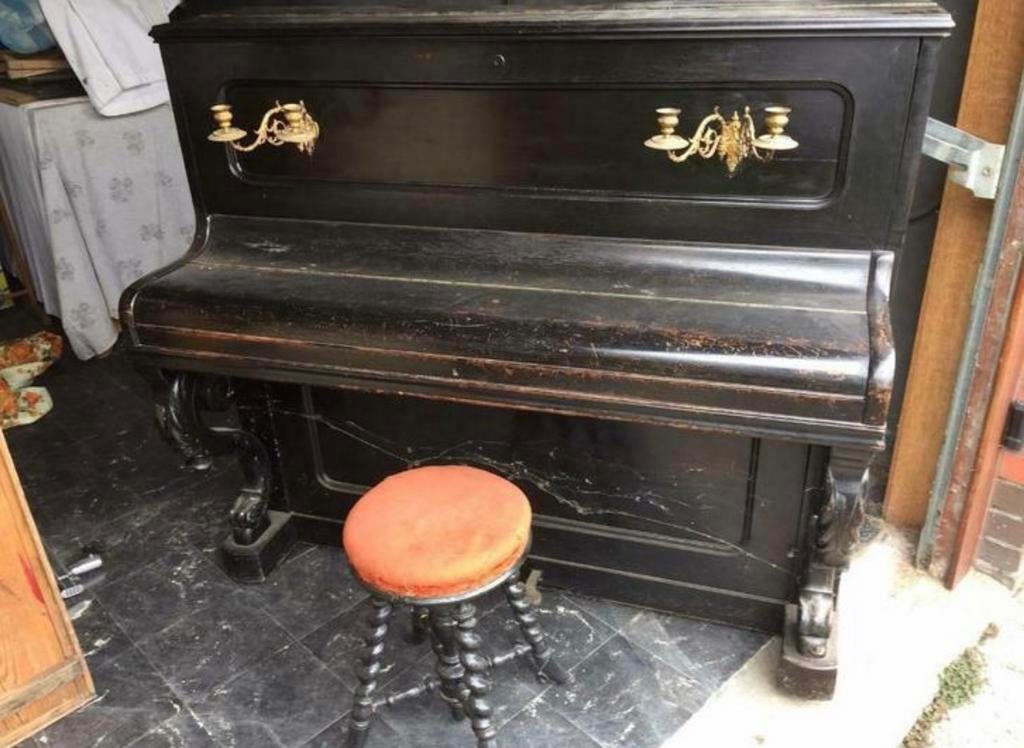 Oude wandpiano joseph duray bruxelles, Enlèvement, Comme neuf