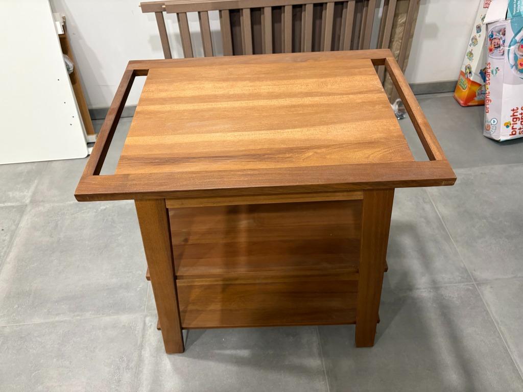 massief houten verzorgingstafel  met spiegel, Kinderen en Baby's, Ophalen, Nieuw, Overige typen