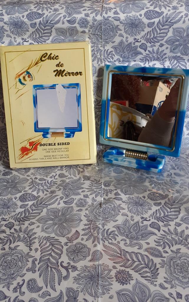 miroir neuf double face pour maquillage, Enlèvement ou Envoi, Neuf, Carré