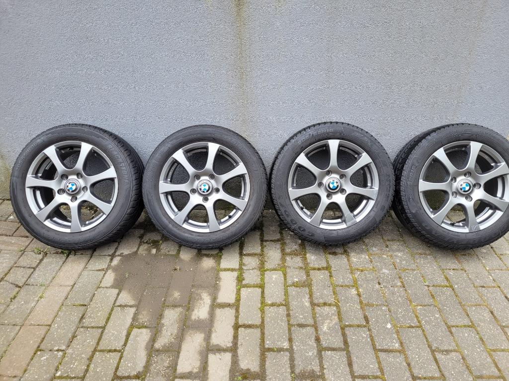 Jante Alu 16" 5x120  BMW - Pneu Good Year, Ophalen, Gebruikt, 16 inch, Banden en Velgen