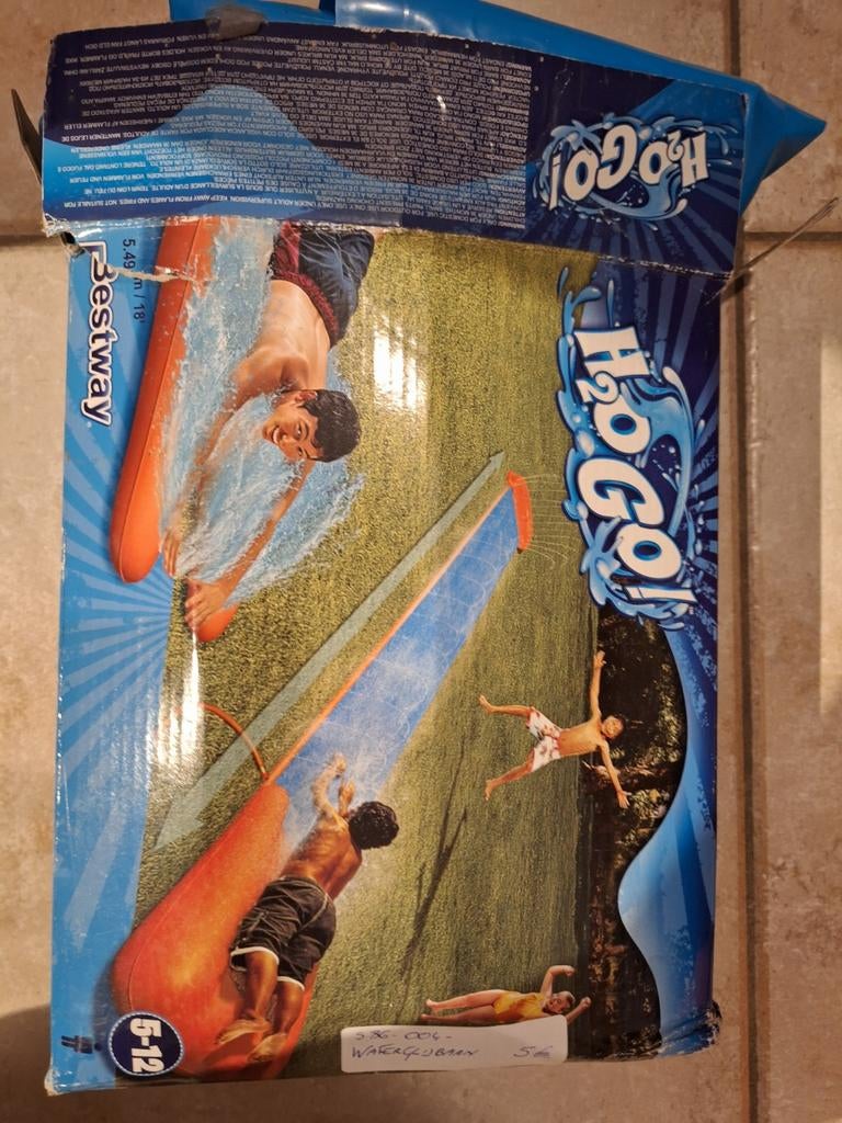 Waterglijbaan Bestway, Ophalen