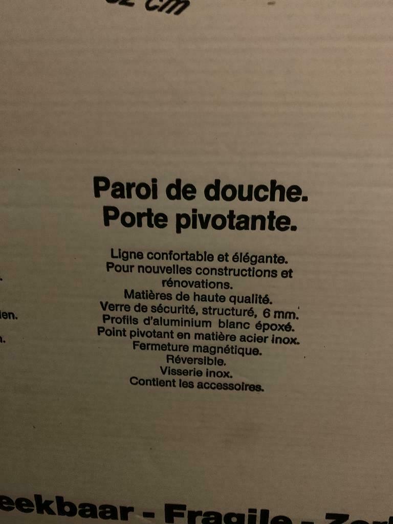 Porte de douche, Maison & Meubles, Neuf