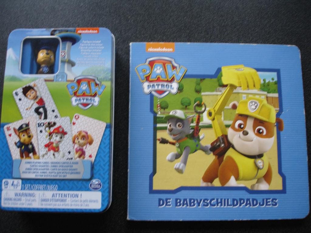 Paw Patrol speelkaarten, figuurtje+leesboekje, Ophalen of Verzenden