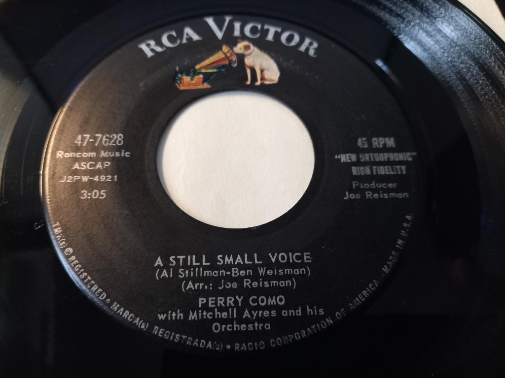 Perry Como ‎– A Still Small Voice  '7, CD & DVD, Vinyles Singles, Utilisé, Pop, Enlèvement ou Envoi