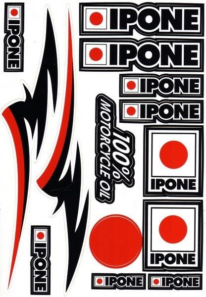 Ipone Motorcycle Oil stickerset stickervel sticker stickers, Motoren, Ophalen of Verzenden