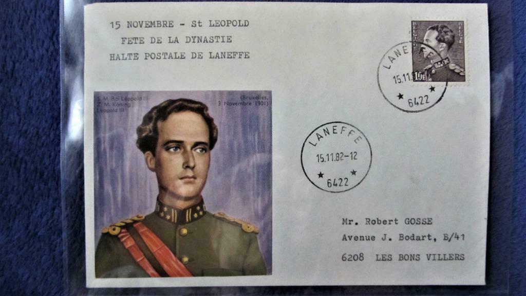 POSTZEGELS OP BRIEF- KONING LEOPOLD III, Enlèvement ou Envoi, Autre, Affranchi, Maison royale