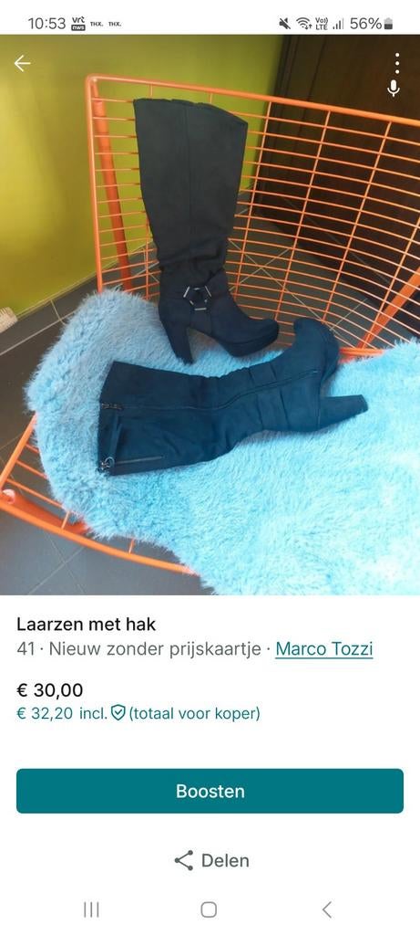 Laarzen Marco tozzi, Ophalen