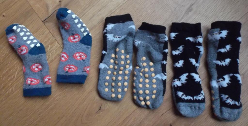 Chaussettes/Sokken Halloween (x3) [18-20, 23-26, 27-30], Ophalen, Gebruikt, Jongen of Meisje