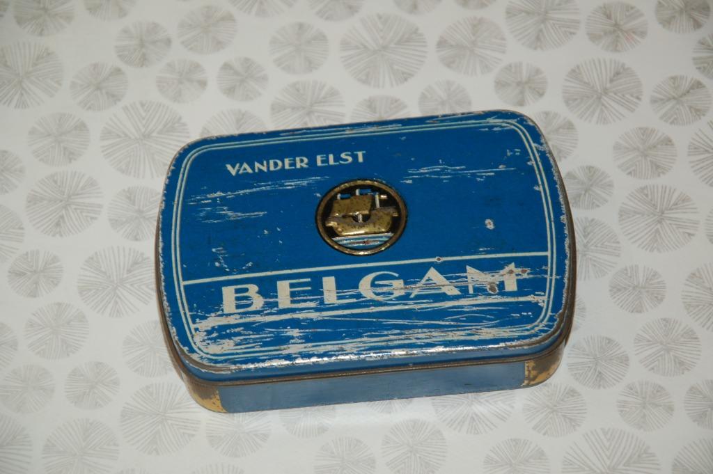 Ancienne boîte à tabac Belgam - Vander Elst, Enlèvement ou Envoi, Utilisé, Boite à tabac ou Emballage