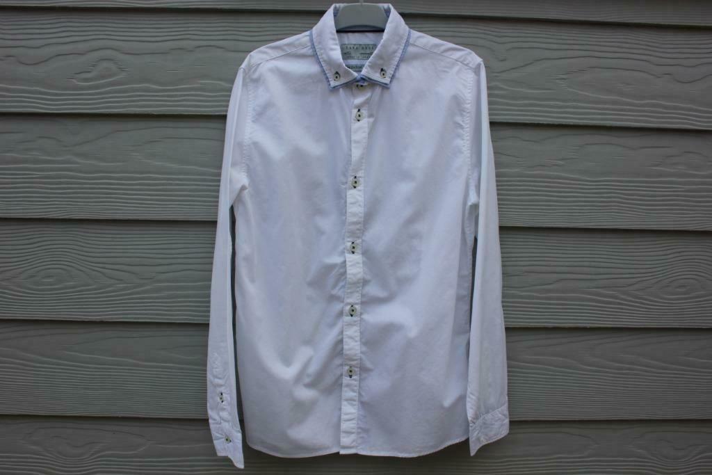 Chemise blanche ZARA Boys (12 ans), Garçon, Enlèvement ou Envoi, Chemise ou Chemisier, Zara