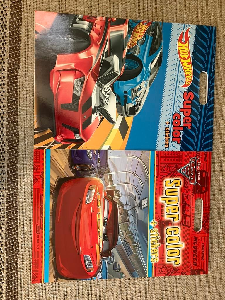Kleurboeken Cars en Hot Wheels, Ophalen, Nieuw, Jongen of Meisje