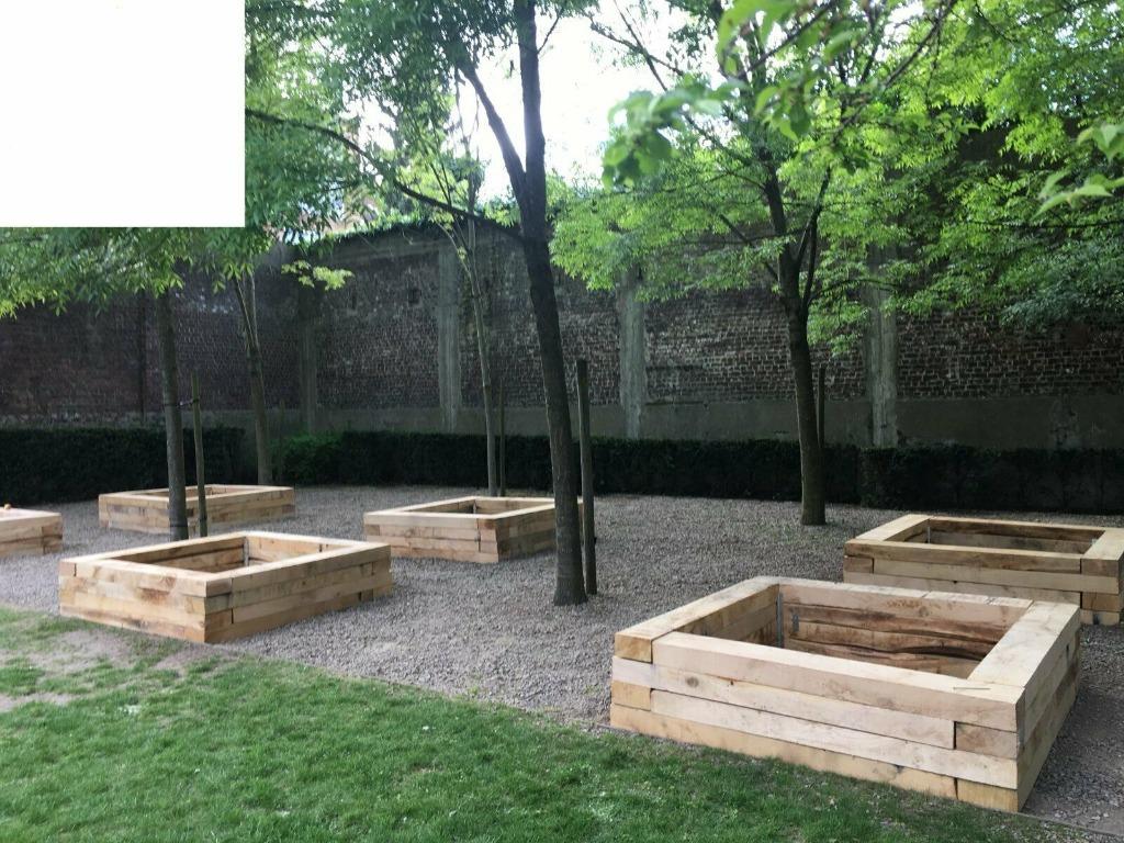 Billes de chemin de fer poutre traverse en chene poteau eik, Jardin & Terrasse, Neuf, Enlèvement ou Envoi, Bois dur, 180 à 250 cm