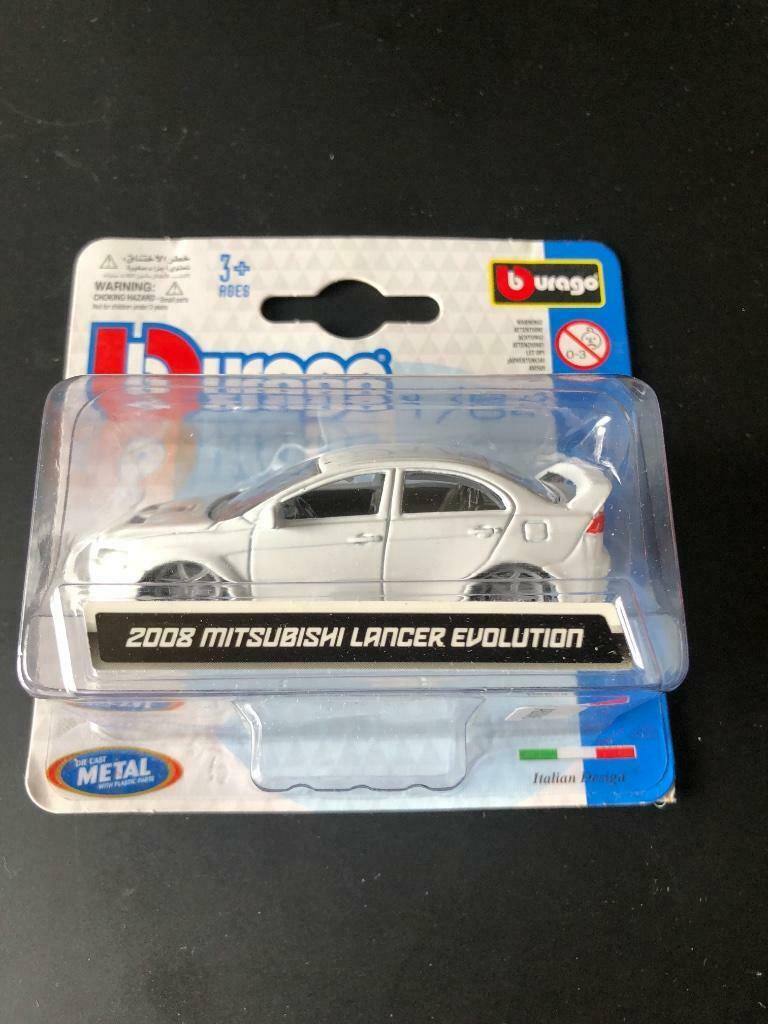 Burago 2008 Mitsubishi Lancer Evolution, Ophalen of Verzenden, Nieuw, Auto