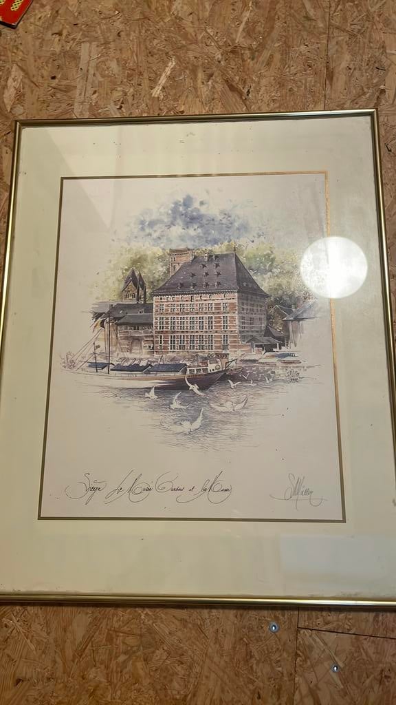 Prachtige weergave van de Maas en het Curtius Museum, Ophalen
