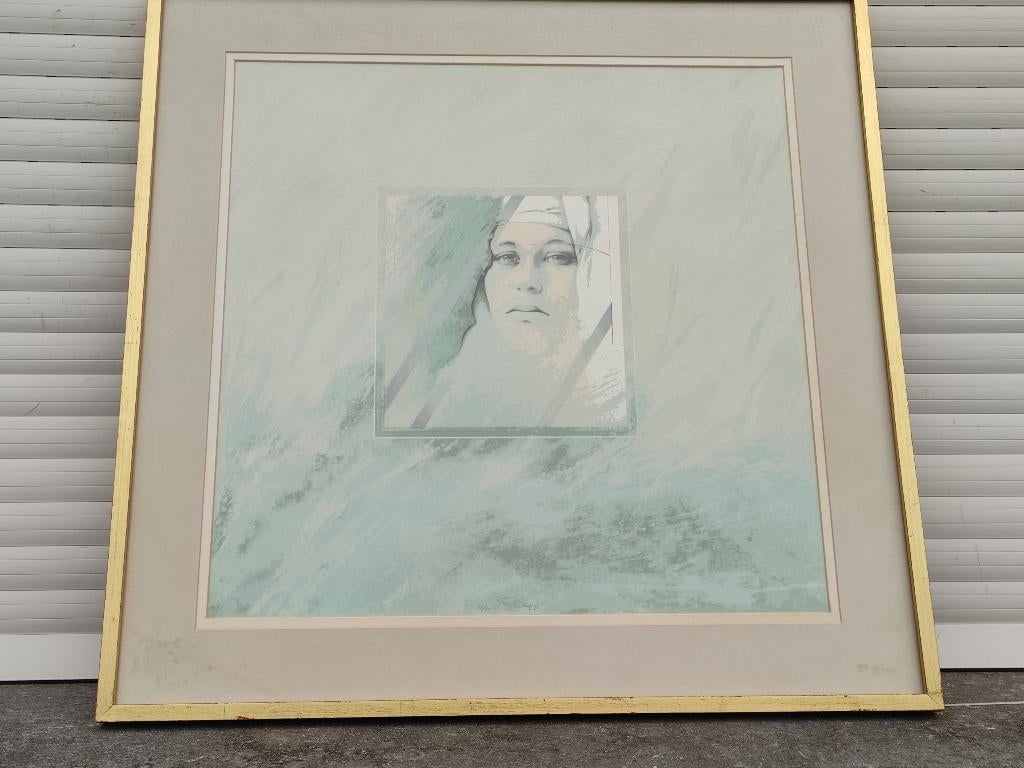 Lithographie signe Walter f brems, Antiek en Kunst, Ophalen of Verzenden