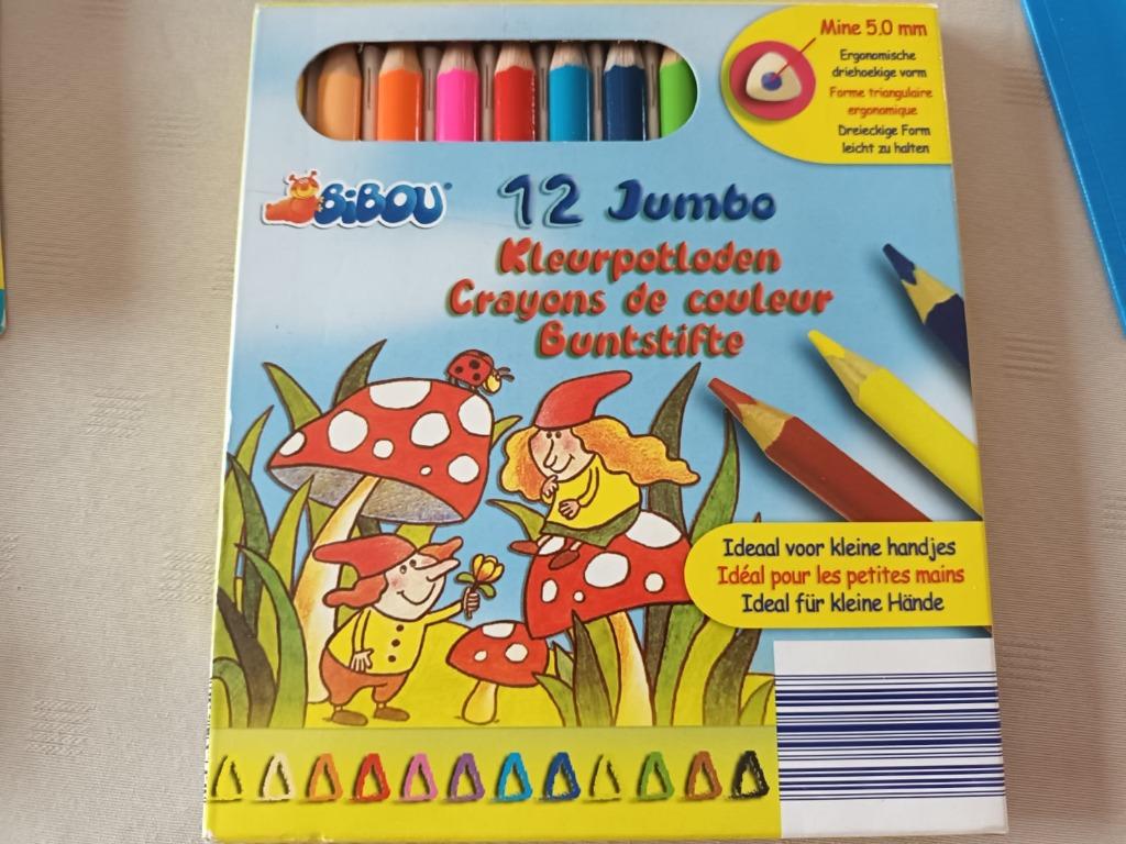 Jumbo: 12 crayons de couleur, Enlèvement, Neuf
