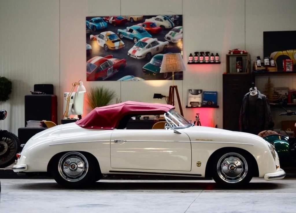 VW Speedster (replica Porsche 356), Auto's, Oldtimers, Achterwielaandrijving, Cabriolet, 1600 cc, Wit