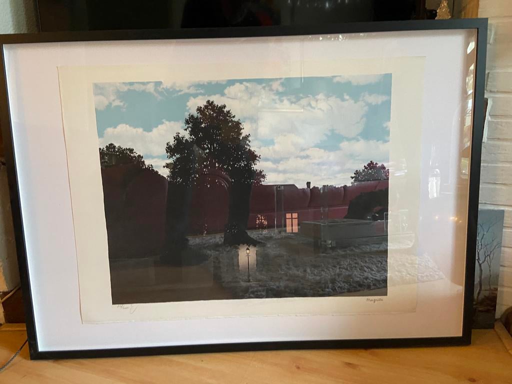 Lithographie Rene Magritte, Enlèvement