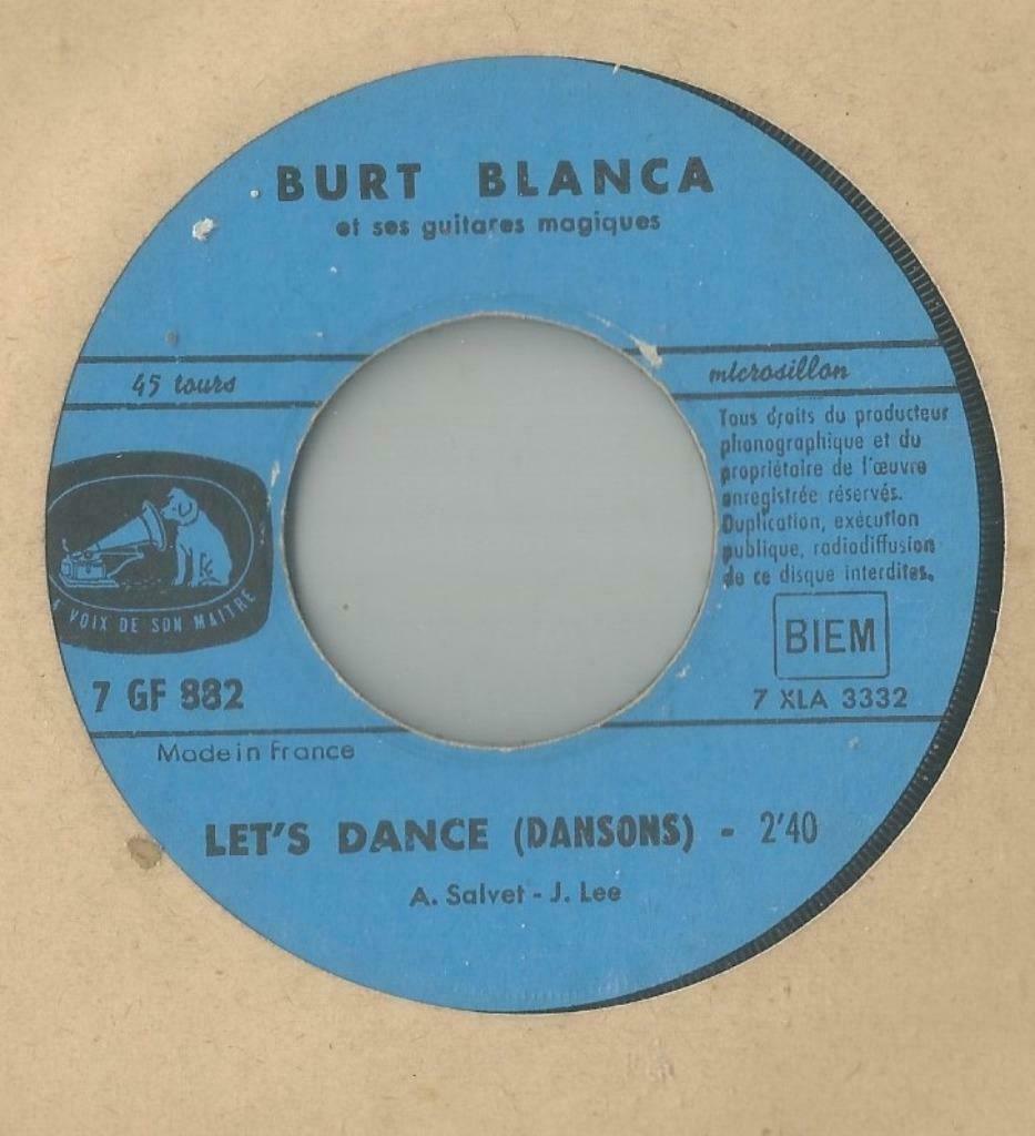 Burt Blanca – Limbo Bossa / Let’s dance - Single, Enlèvement ou Envoi, Single, Utilisé, Pop