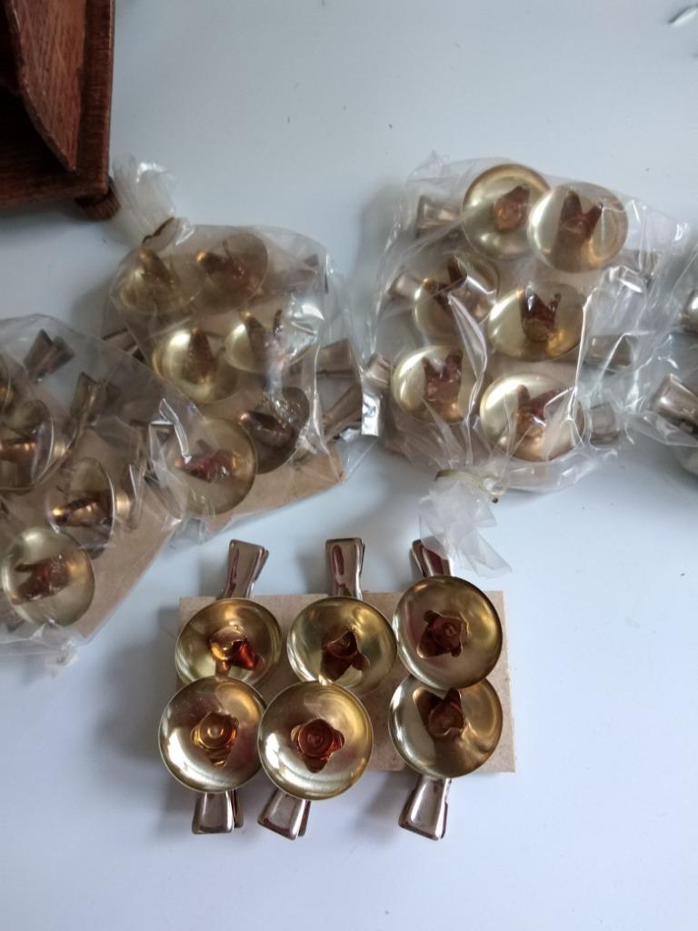 kaarsenhouder kerstboom oud 6 stuks GDR, Diversen, Kerst, Ophalen of Verzenden, Nieuw