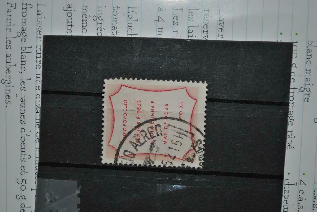 Portugal? 1952? Vignette Pio XII, Envoi, Portugal, Affranchi