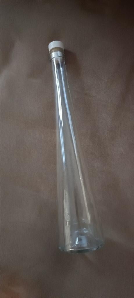 Glazen fles - 35,5cm - een halve liter, Verzamelen, Glas en Drinkglazen, Ophalen of Verzenden, Zo goed als nieuw