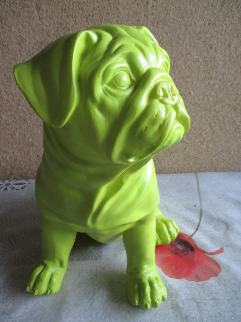 beeld hond bulldog polyester, Ophalen of Verzenden, Zo goed als nieuw, Dier
