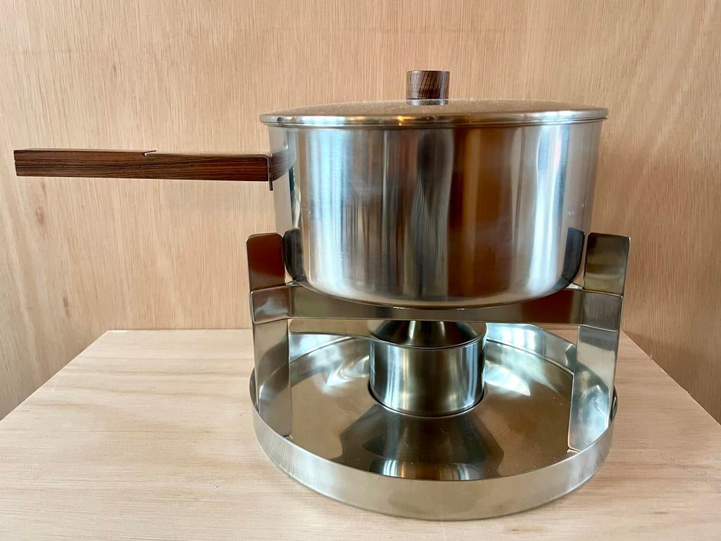 Stelton Fondue Set - Danish Design Vintage - Perter Holmblad, Elektronische apparatuur, Fonduesets, Gebruikt, Fondueset, Brander