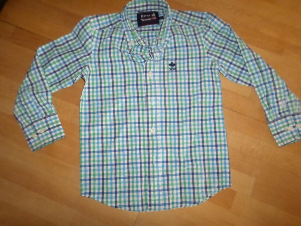 hemd River Woods: maat 104, Kinderen en Baby's, Kinderkleding | Maat 104, Gebruikt, Overhemd of Blouse, Ophalen of Verzenden, Jongen